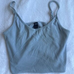 SHEIN Sky Blue Ribbed Camisole